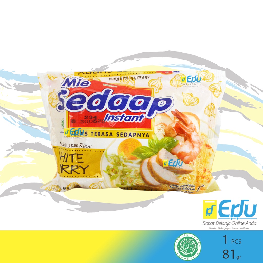 

ECER Mie Sedaap Kuah Rasa White Curry Mie Instan Kuah - 81gr