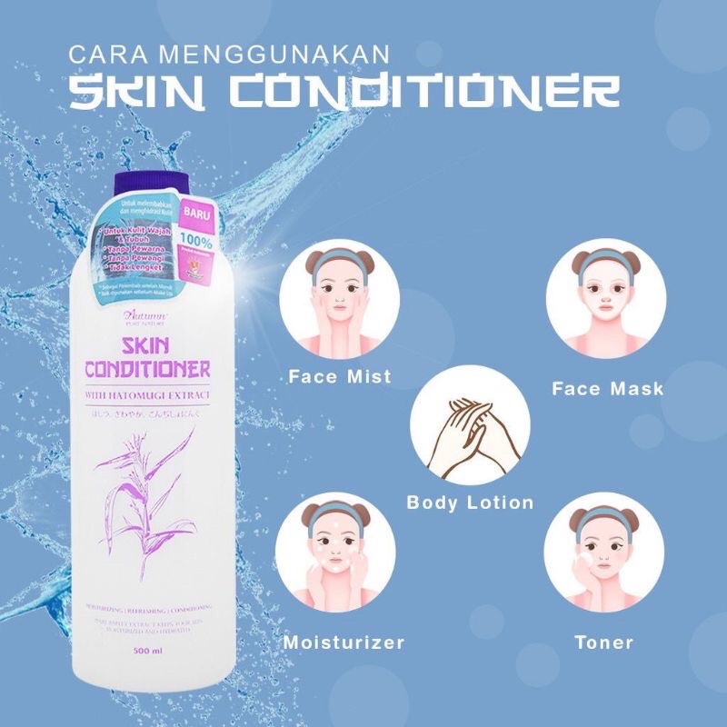 Autumn Toner Skin conditioner with Hatomugi Extract 500ml 100% ORI & BPOM