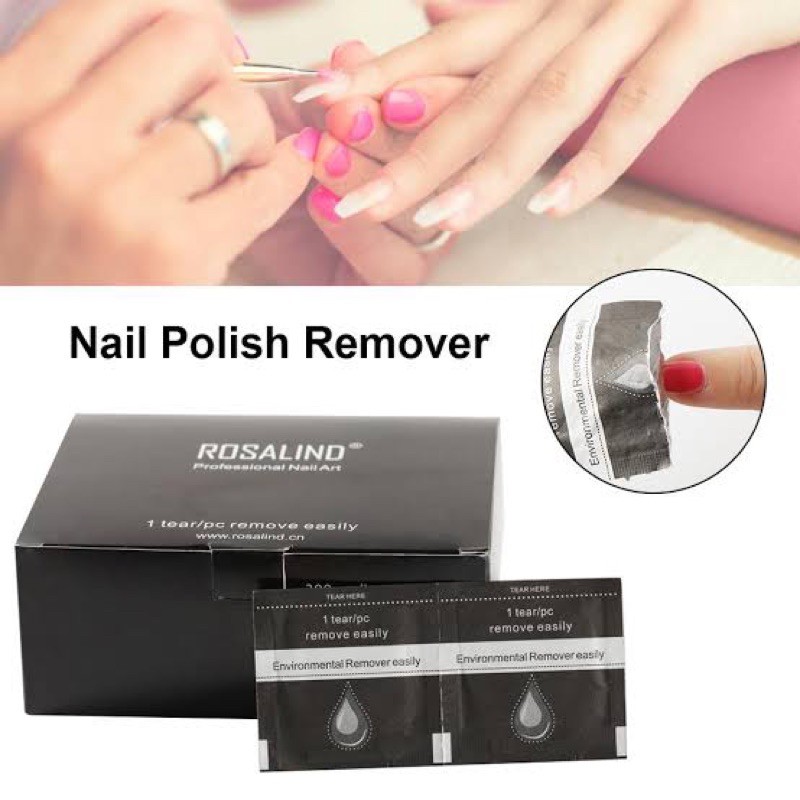 ROSALIND INSTANT WRAP REMOVER GEL POLISH / wrap instan hapus kutek gel