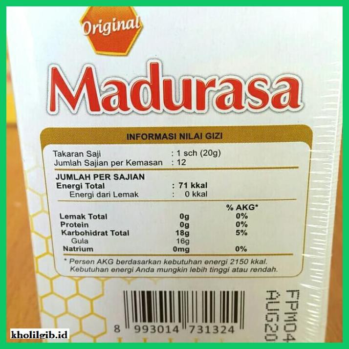 

MADU-MINUMAN- MADURASA MADU ORIGINAL 12X20GR -ASLI-BUKAN-KAWE-KAWE-
