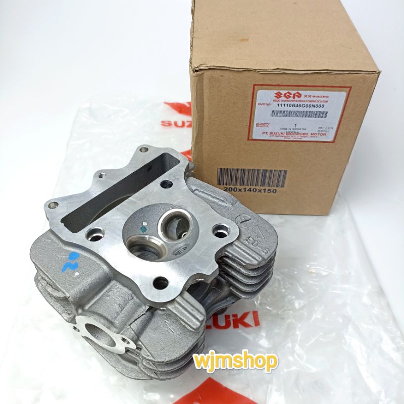 BLOK HEAD SUZUKI SPIN 125 11110B46G00N000 ORIGINAL SGP SUZUKI GENUINE PARTS