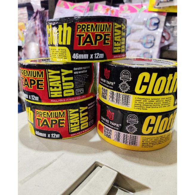 

Lakban Warna 2 in Nachi Premium Cloth Tape 12meter (1 pcs)