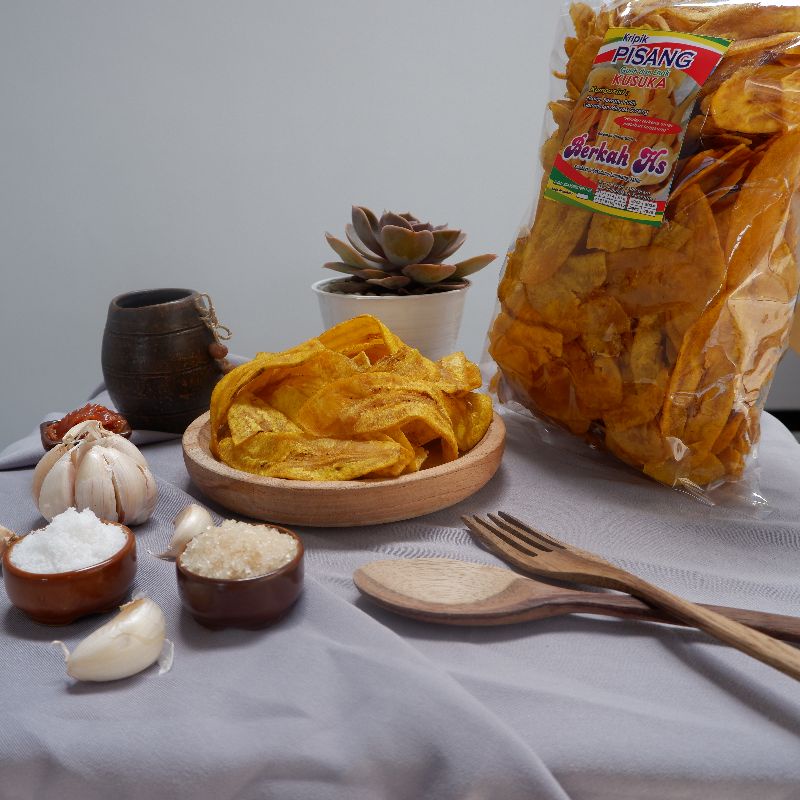 

Camilan Keripik Pisang Gurih Kusuka