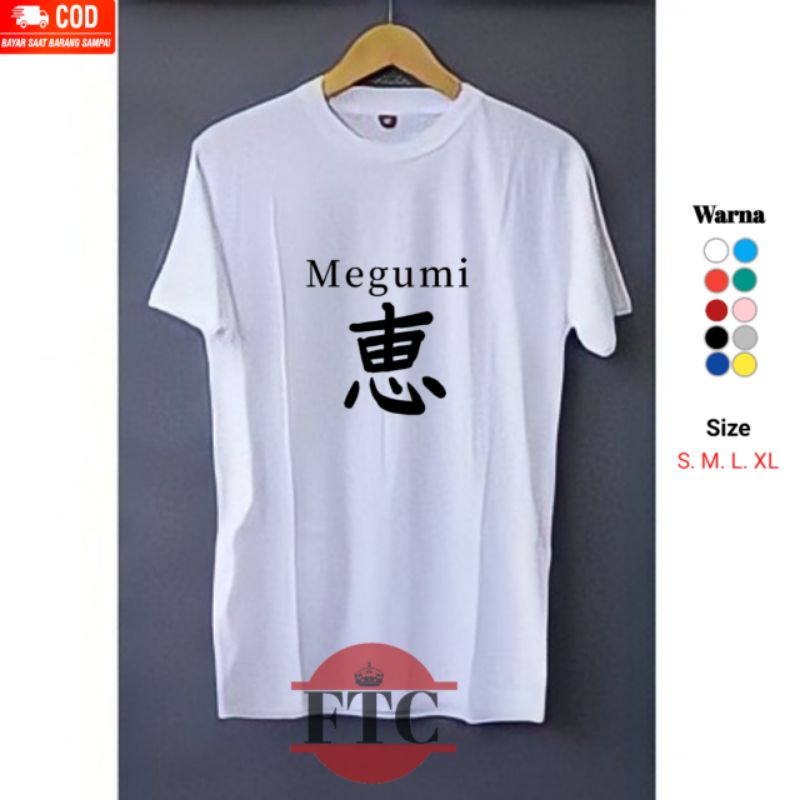 [KAOS ANIME JUJUTSU KAISEN] BAJU KAOS DEWASA JUJUTSU KAISEN/JUJUTSU MEGUMI