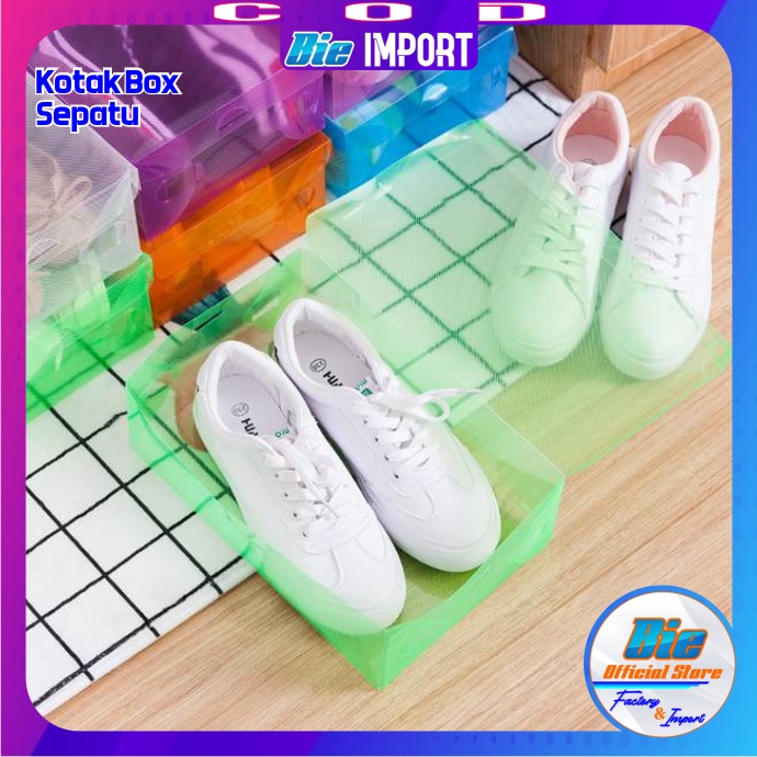 Kotak Sepatu Box Mika Transparan Premium Impor Best Seller