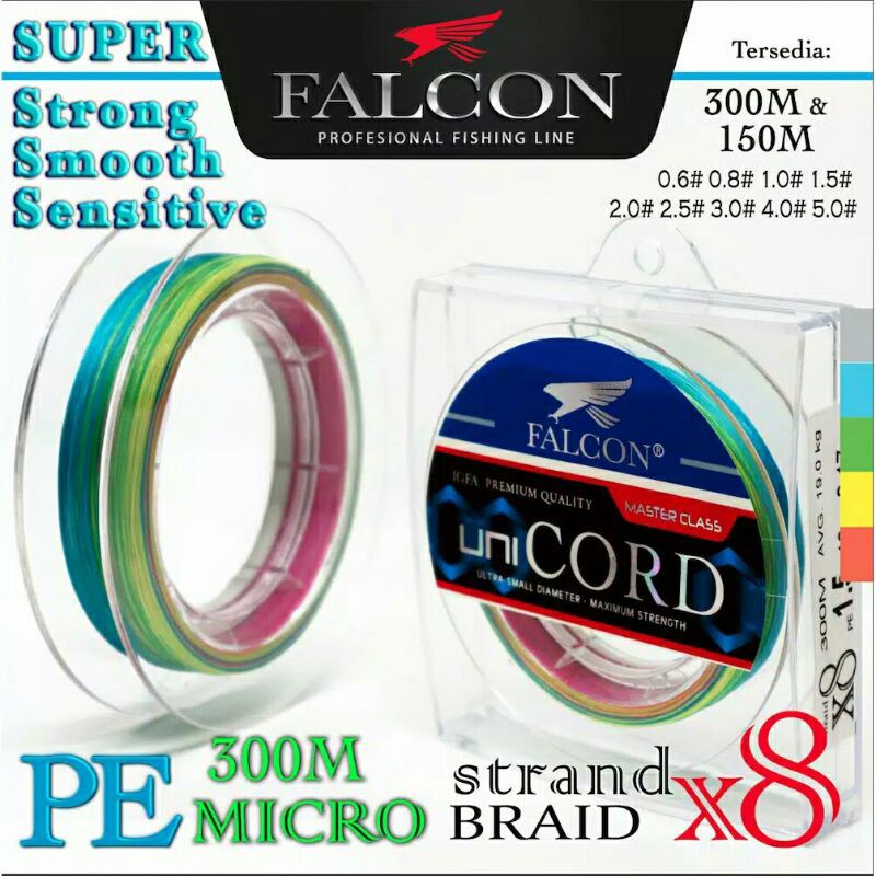 Senar PE Falcon Unicord 300 Meter