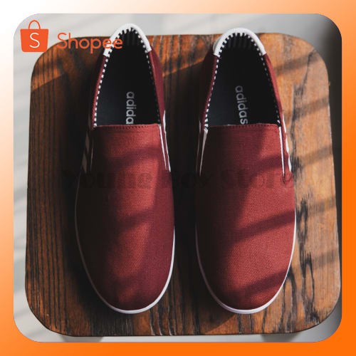 PROMO  SEPATU PRIA CASUAL SLOP ADIDAS DIP SLIP ON CANVAS MURAH