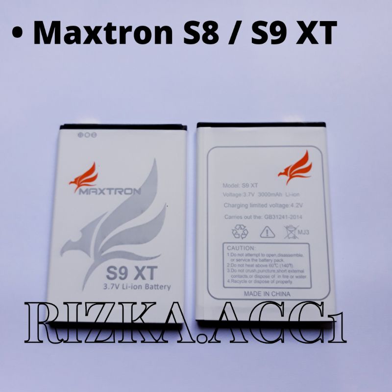 Baterai Batre Batere Maxtron S8 / S9 XT ( 8.9cm x 6cm ) Battery Batrai Hp