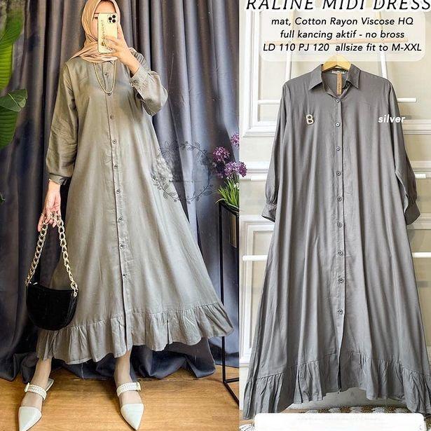 [CZ.14My22ᴱ] Fashion Muslim / Pakaian Muslim Wanita // Atasan TunikBaju Long Tunik Jumbo Ukuran M-L-
