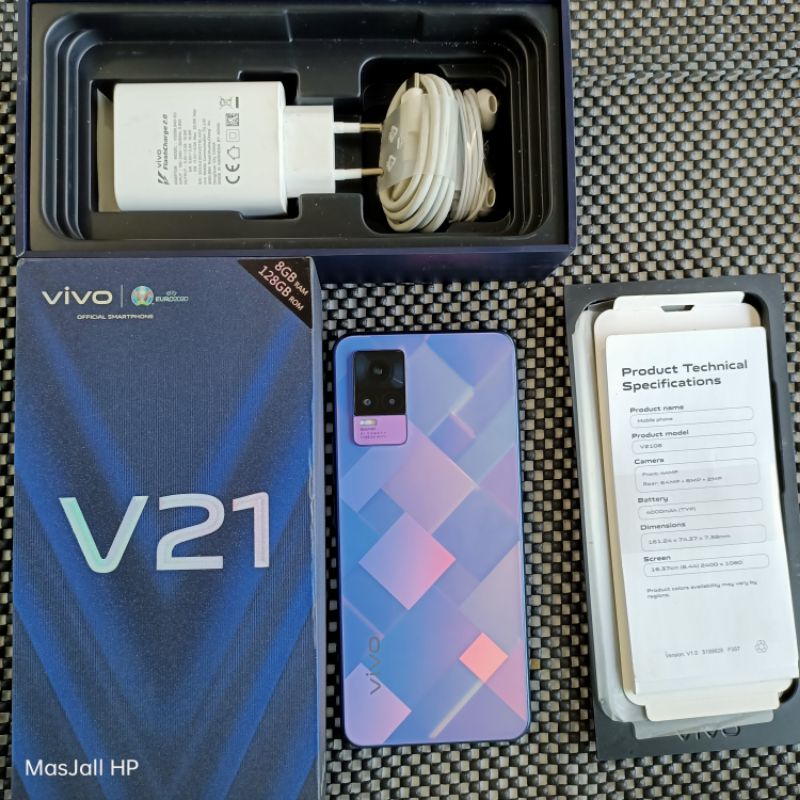 VIVO V21 8/128 SECOND FULLSET ORI