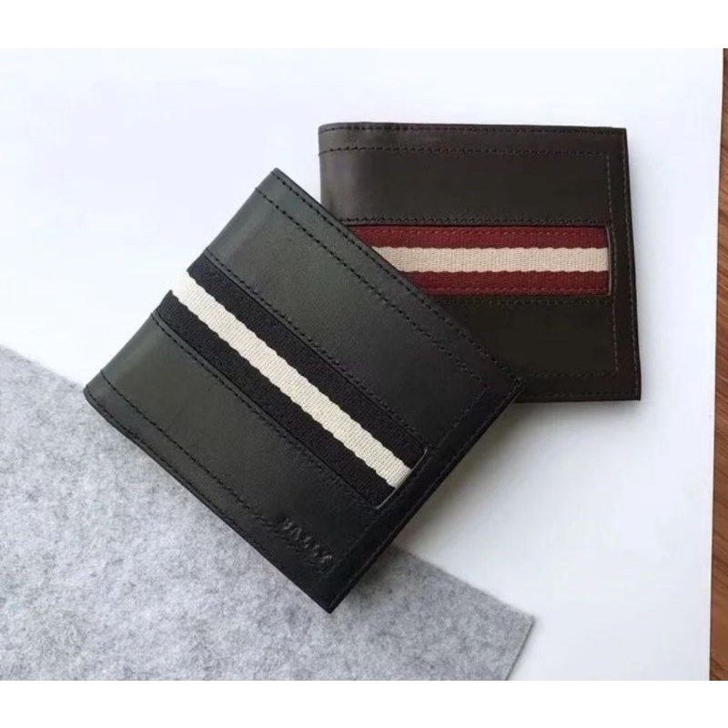 bally wallet men original dompet lipat pria BALLY authentic asli