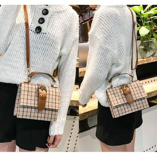 TAS SELEMPANG WANITA IMPORT ARYA TA022C3 COKLAT KREM