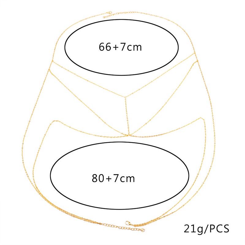 &lt; E2id &amp; &gt; Kalung Rantai Badan / Pinggang / Perut Sexy Untuk Wanita / Pantai