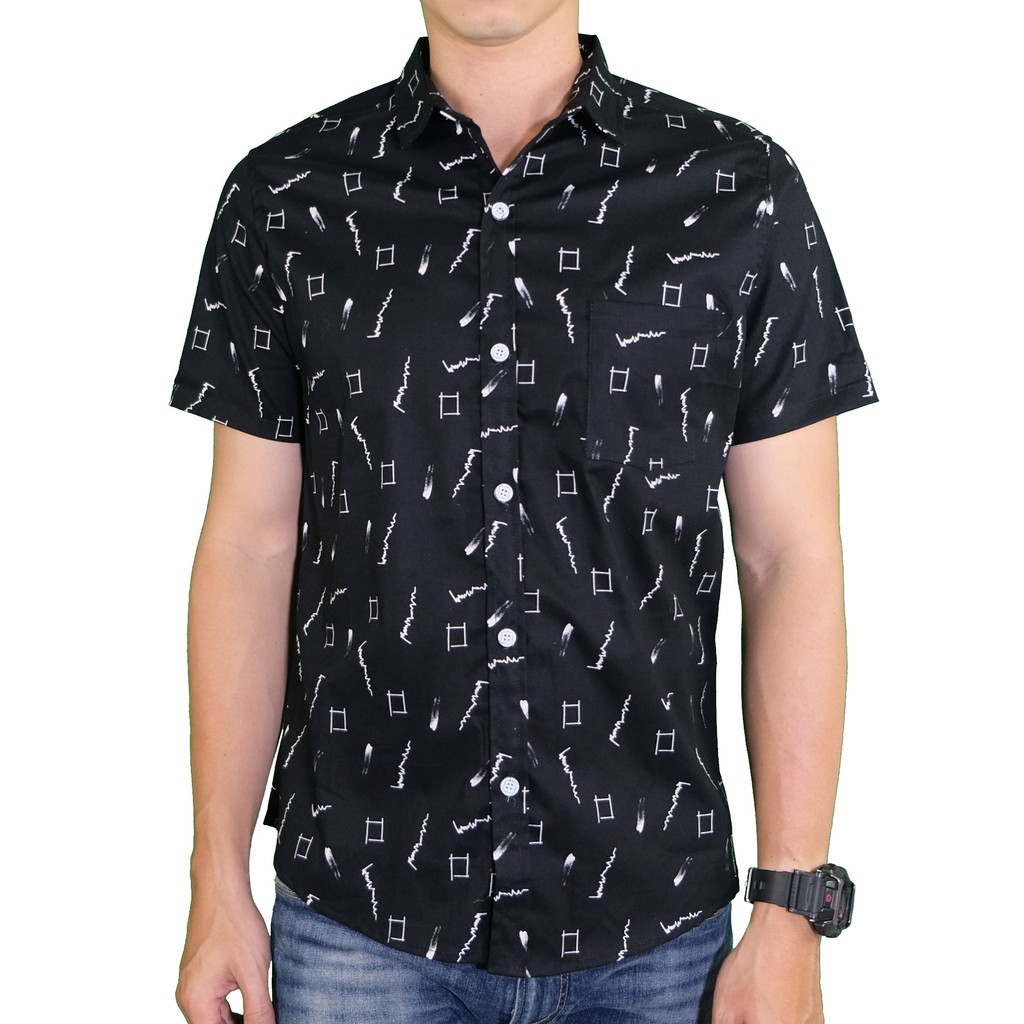 AMSPRO kemeja pria / kemeja casual / kemeja motif / kemeja kantor / kemeja kerja Pd-33