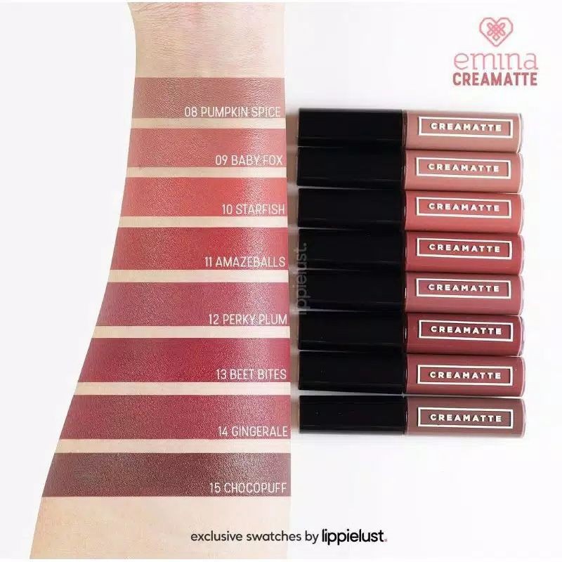 ❤️GROSIR❤️ EMINA CREAMATTE ALL SHADES 1-15 | Lipcream