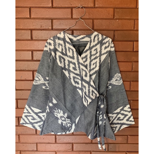 BEBAS PILIH MOTIF KAIN | Blouse Tunik Dress Tenun Free Masker | Bisa request model baju & Motif Kain