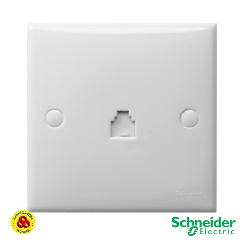 Schneider Stop Kontak Telp Classic ET01_WE Outlet Telp White