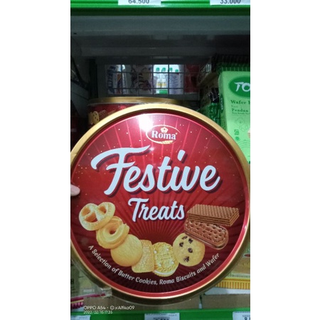 

Roma Festive Treats kaleng kemasan baru