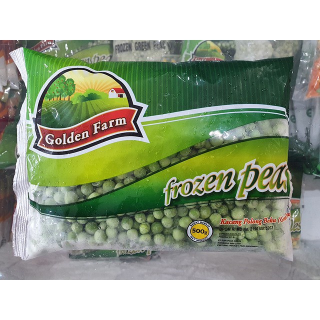 

golden farm frozen peas polong | kacang polong beku | 500 g