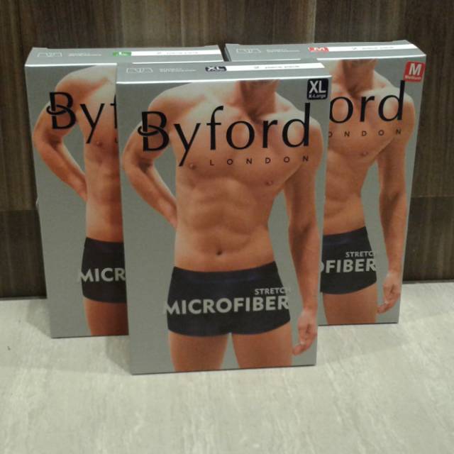 Celana dalam Byford microfiber isi 2 pcs boxer atau shorty
