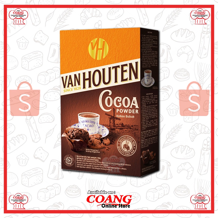 

VAN HOUTEN 40 GR, 80 GR DAN 165 GR- COKLAT BUBUK - COCOA POWDER