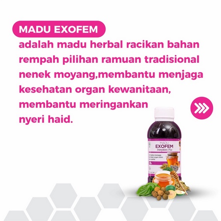 Madu Exofem Obat Herbal Manjakani Keputihan Bau Tak Sedap