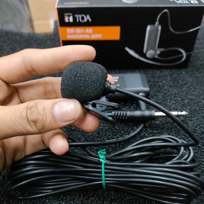 Mic TOA ZM-361 Mic Clip On TOA ORI 7 Meter Mic Imam Jepit TOA ZM361 AS