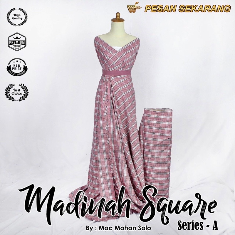 [NEWEST!!] MADINAH SQUERE COTTON KAIN MADINA KOTAK-KOTAK PREMIUM NEW SERIES A-C PER 0.5m HARGA TERMURAH KATUN MADINA FODU PRINTING TOYOBO MOTIF