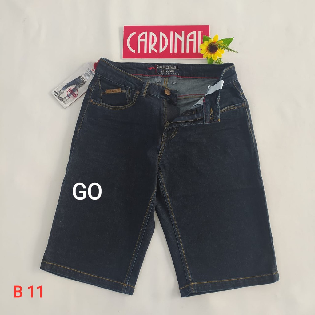 gof 29-CBV CARDINAL JEANS Celana Pria Celana Pendek Bermuda Casual Sobek Slimfit Reguler Fit Reguler