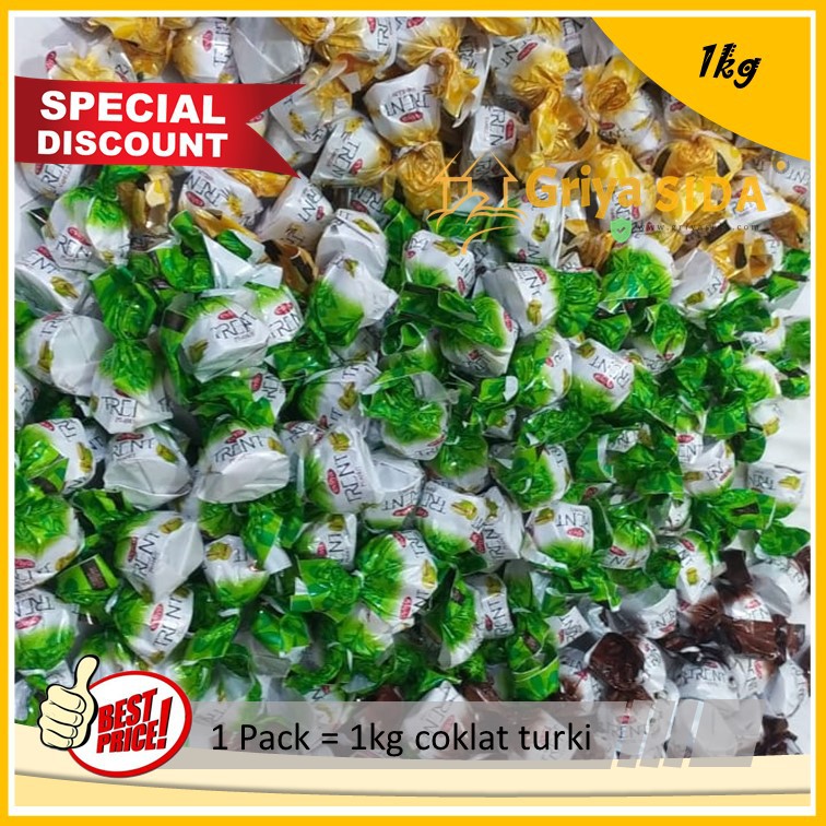 Coklat Turki 1kg coklat trent original kuning nikmat sehat hemat amat PROMO!!