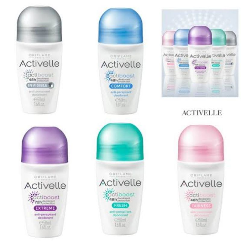 Activelle Fairness Deodorant Roll-On/ Extreme/Fresh/Comfort/Invisible