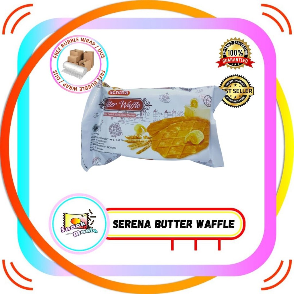 Serena Butter Waffle Biscuit Waffle Mentega ~ 48 gr