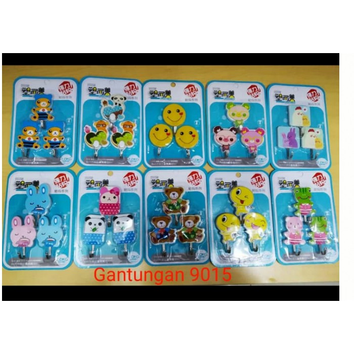 Kapstok Tempel Gantungan Isi 3 Pcs Karakter / Kapstock Tempel Gantungan