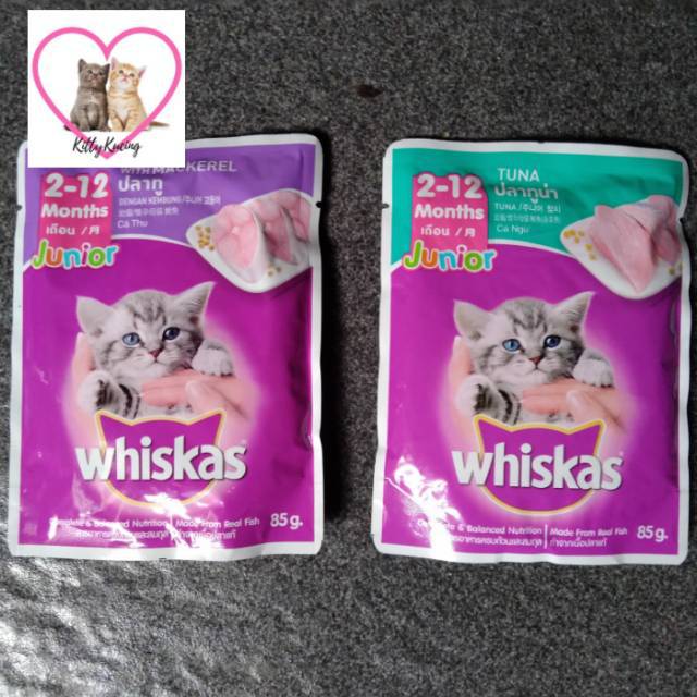 WHISKAS JUNIOR POUNCH 85 Gram