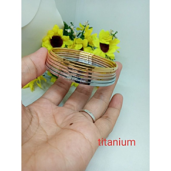 gelang keroncong titanium