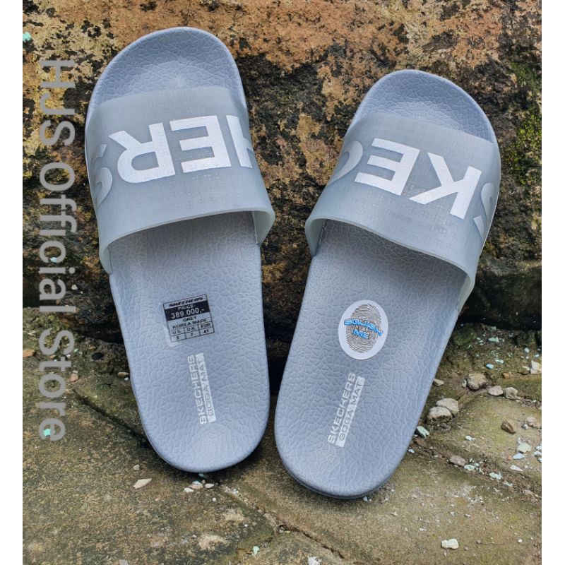 Sendal Selop Pria Skechers Sandal Santai Slide Pria Terbaru Sendal Slip on Casual Pria Kekinian