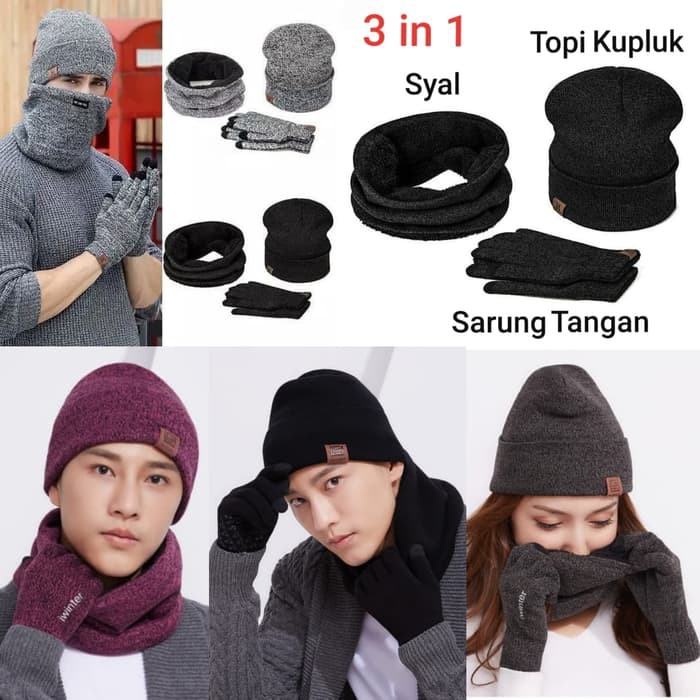 Kupluk Distro H 8022 (Beanie Bandung, Kupluk Pria, Kupluk Cowok)  BC297 Topi Kupluk, Syal , Sarung
