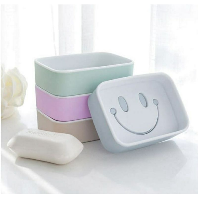 Tempat Sabun Batang Smile Soap Bar Bentuk Smiley