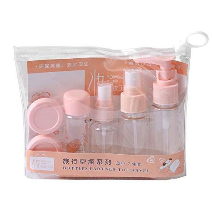 Travel Pack Set Botol Mini Kosmetik Lengkap Bottle Travel Kit