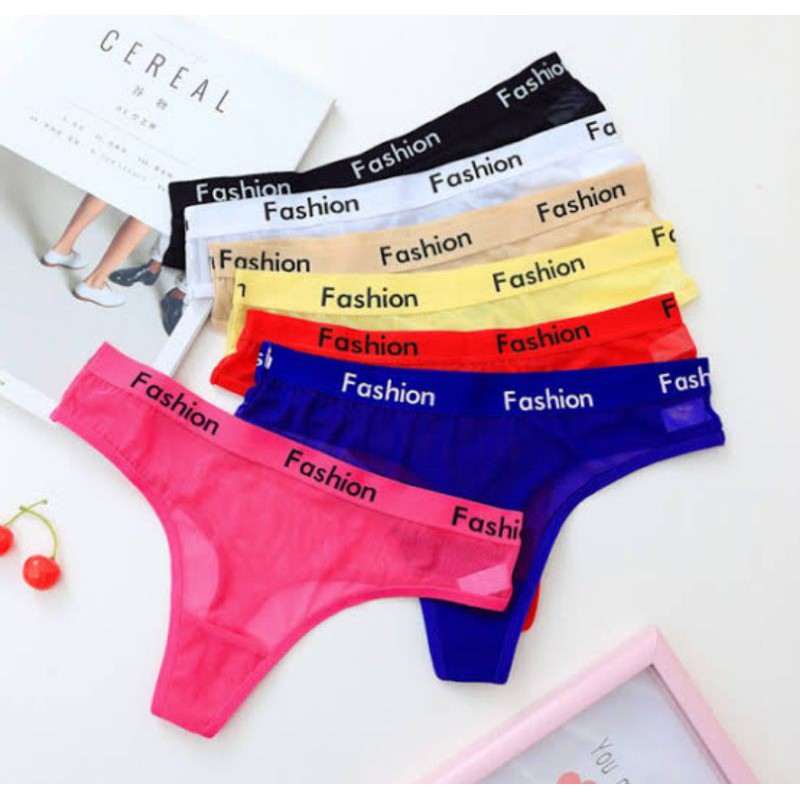 G string thong cd celana dalam panty wanita sexy Transparant fashion import premium