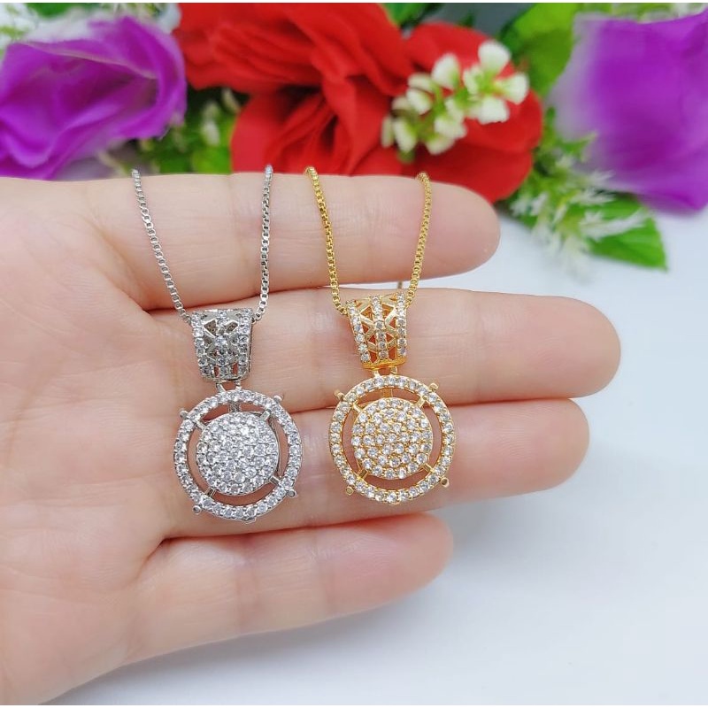 Set Kalung+Liontin Xuping 048.049 Lapis emas 18k