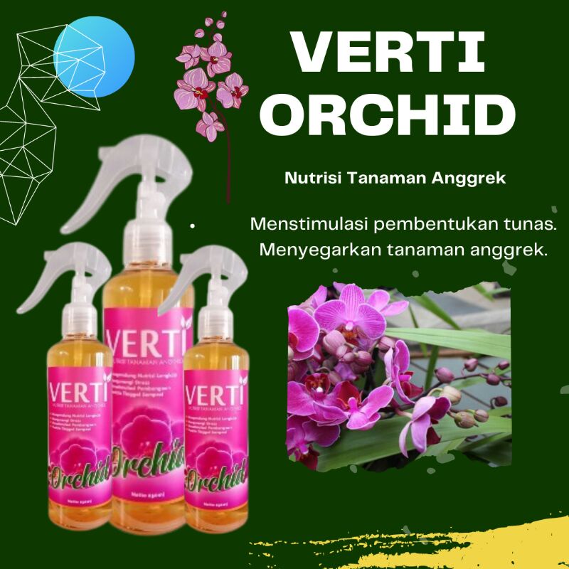 Spray Pupuk Vitamin Tanaman Bunga Anggrek Siap Pakai, Pupuk Verti Orchid Untuk Anggrek Bulan Vanda D