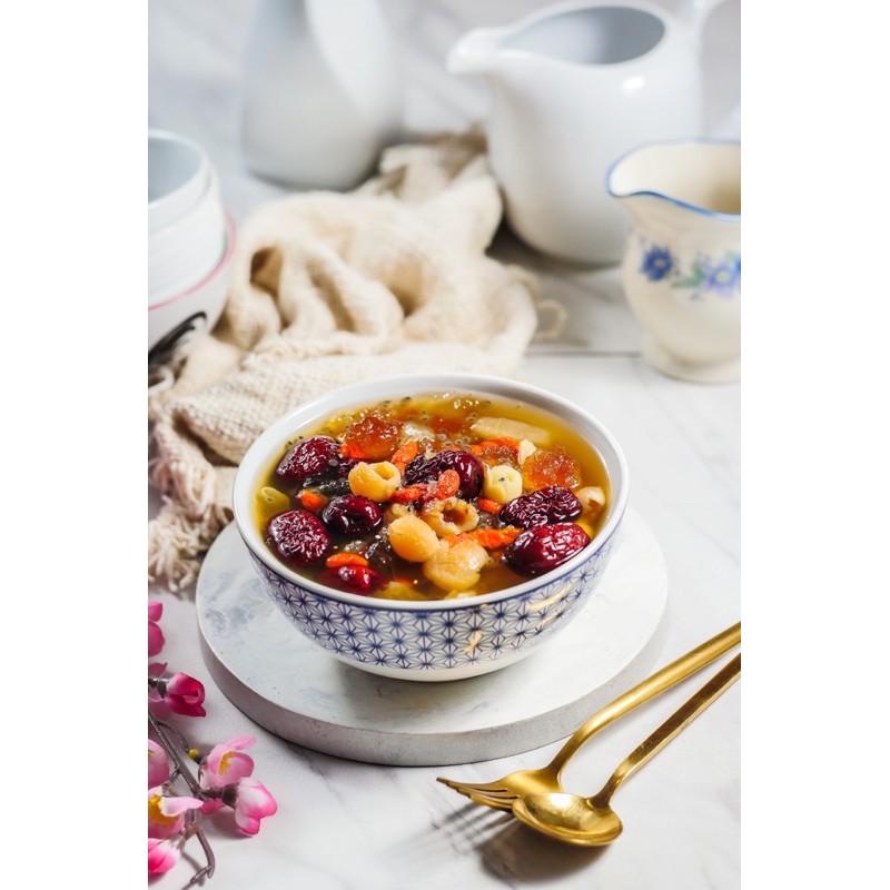 

Peach gum dessert