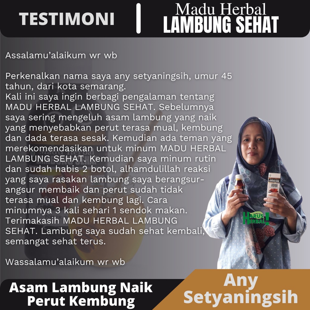 Madu Herbal Lambung Sehat -  Madu Obat Khusus Lambung, Obat Maag Kronis, Obat Gerd Asam Lambung Naik, Obat Perut Kembung Begah, Mual, Obat Radang Lambung, Tukak Lambung, Obat Asam Lambung Kronis, Sakit Lambung, Obat Nyeri Ulu Hati, Infeksi Lambung-2