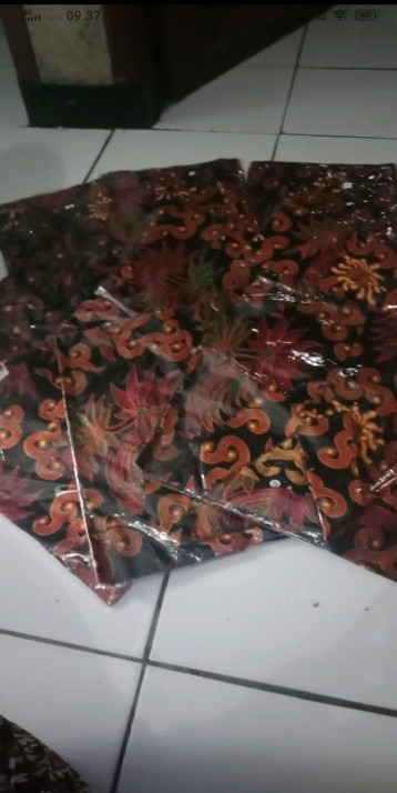 Promo Batik Couple Keluarga Sarimbit Sania Ruffle Batik Ori Ndoro Jowi Motif Sekar