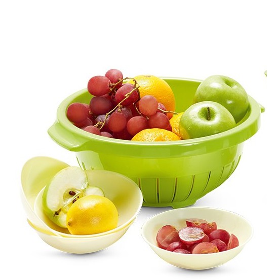 PERALATAN MAKAN MEJA BUAH QUINCE TABLEWARE SET X1225G2 HIJAU PLASTIK DISKON MEMBER PROMO TERMURAH