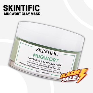Jual SKINTIFIC - Mugwort Mask Anti Pores & Acne Clay Mask Pore