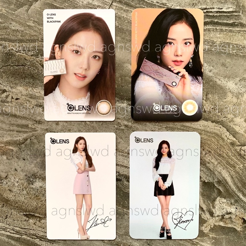 Jisoo OLENS photocard official Blackpink 2018 2019 olens KR event official
