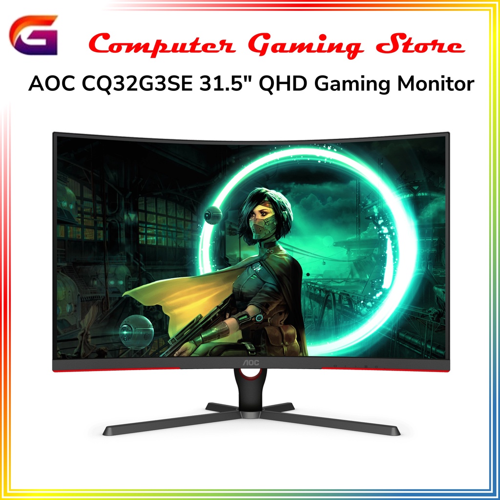 Gaming Monitor AOC CQ32G3SE 31.5 inch QHD 165Hz Curved