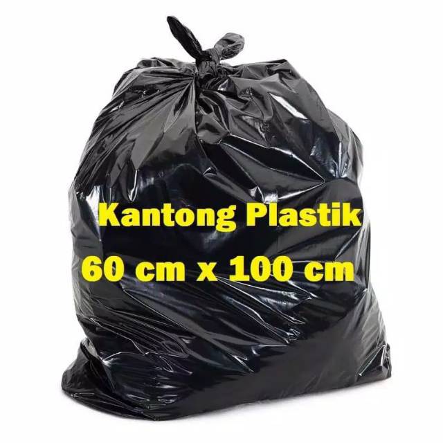 (Terima Cod)Plastik Sampah Hitam 60x100(Dikirim Dari Jakarta)Isi 10Lembar